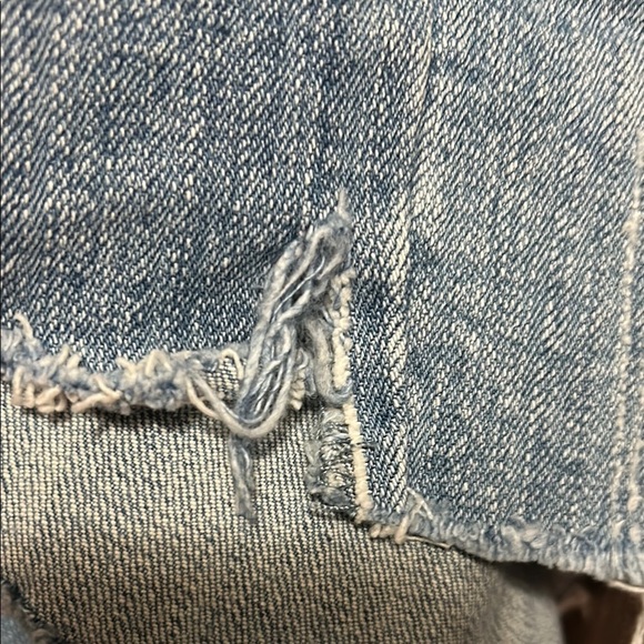 Venezia Blue Distressed Jean Shorts - Picture 7 of 7